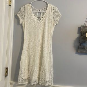 White laced dress from Hollister size medium